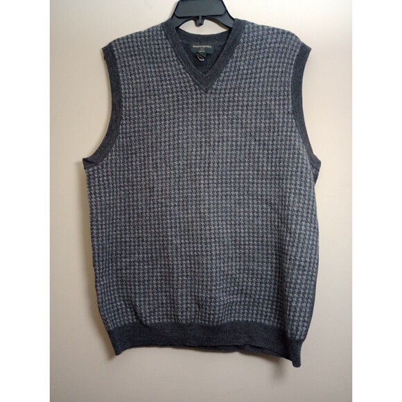 Banana Republic 100% Merino Wool Sweater Vest Size Large - Picture 1 of 6
